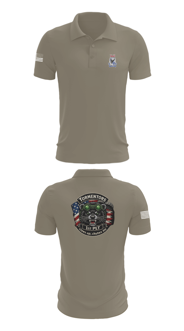 Short Sleeve Performance Polo, A CO 2-505, Army, Teamtime, Team time, sublimation, custom sports apparel, team uniforms, spirit wear, spiritwear, sports uniforms, custom shirts, team store, custom team store, fundraiser sports, apparel fundraiser