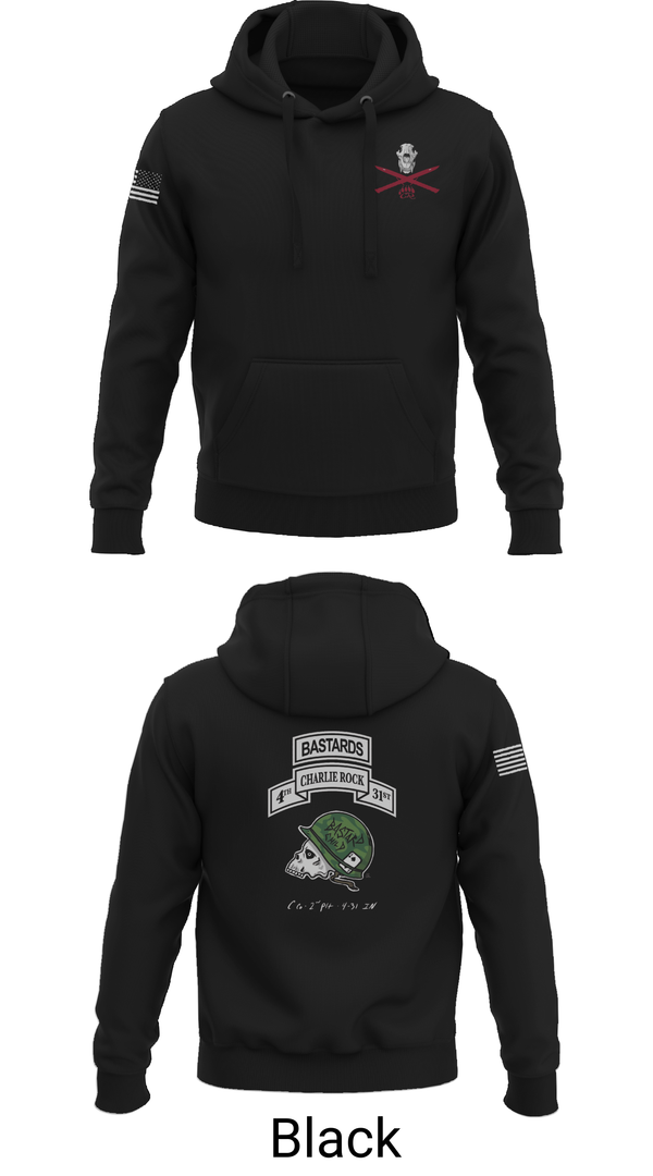 Hoodie, Charlie Rock, 4-31 IN, 2IBCT, 10MTN, , Teamtime, Team time, sublimation, custom sports apparel, team uniforms, spirit wear, spiritwear, sports uniforms, custom shirts, team store, custom team store, fundraiser sports, apparel fundraiser
