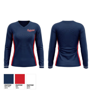 Womens Long Sleeve Vneck Shirt, Redeem, Softball, Teamtime, Team time, sublimation, custom sports apparel, team uniforms, spirit wear, spiritwear, sports uniforms, custom shirts, team store, custom team store, fundraiser sports, apparel fundraiser