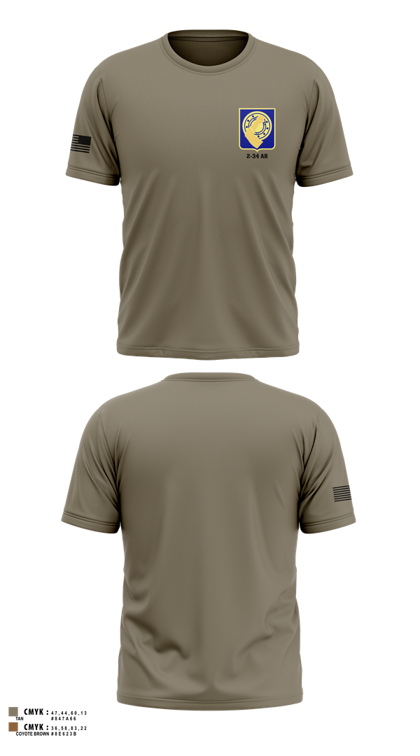 Short Sleeve Performance Shirt, 2-34 AR, Army, Teamtime, Team time, sublimation, custom sports apparel, team uniforms, spirit wear, spiritwear, sports uniforms, custom shirts, team store, custom team store, fundraiser sports, apparel fundraiser