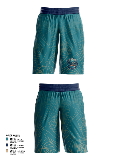 Siren's Academy Womens Basketball Shorts - 5