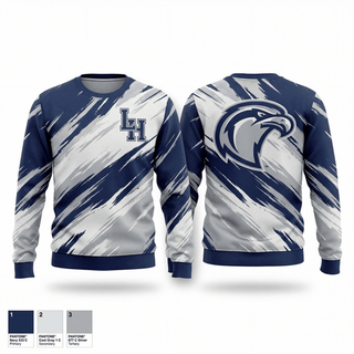 Crew Neck Sweatshirt, Lake Howell, Men's Lacrosse, Teamtime, Team time, sublimation, custom sports apparel, team uniforms, spirit wear, spiritwear, sports uniforms, custom shirts, team store, custom team store, fundraiser sports, apparel fundraiser