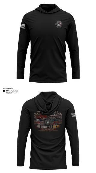 Long Sleeve Hooded Sun Shirt, Great Notch Fire Company #4, Fire Department, Teamtime, Team time, sublimation, custom sports apparel, team uniforms, spirit wear, spiritwear, sports uniforms, custom shirts, team store, custom team store, fundraiser sports, apparel fundraiser