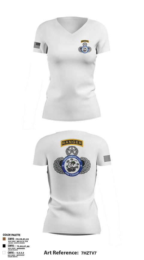 Womens Short Sleeve Vneck Shirt, Cobra Company, , Teamtime, Team time, sublimation, custom sports apparel, team uniforms, spirit wear, spiritwear, sports uniforms, custom shirts, team store, custom team store, fundraiser sports, apparel fundraiser