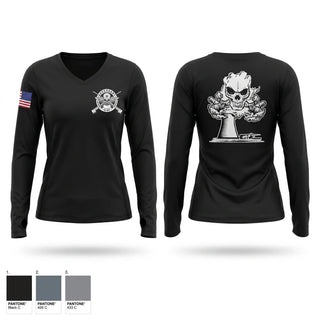 Womens Long Sleeve Vneck Shirt, Salem Hope Creek Adversaries, Police, Teamtime, Team time, sublimation, custom sports apparel, team uniforms, spirit wear, spiritwear, sports uniforms, custom shirts, team store, custom team store, fundraiser sports, apparel fundraiser