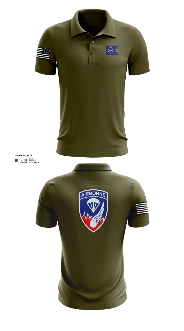 Short Sleeve Performance Polo, 187 infantry, , Teamtime, Team time, sublimation, custom sports apparel, team uniforms, spirit wear, spiritwear, sports uniforms, custom shirts, team store, custom team store, fundraiser sports, apparel fundraiser