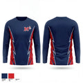 Manalapan Braves 9U Blue 20207398 Long Sleeve Performance Shirt 1