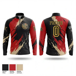 Quarter Zip Jacket, Dirtbags, Baseball, Teamtime, Team time, sublimation, custom sports apparel, team uniforms, spirit wear, spiritwear, sports uniforms, custom shirts, team store, custom team store, fundraiser sports, apparel fundraiser