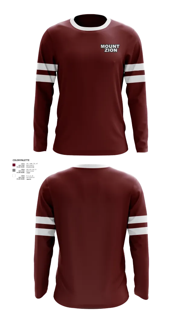 Long Sleeve Performance Shirt, Mount Zion, Men's Basketball, Teamtime, Team time, sublimation, custom sports apparel, team uniforms, spirit wear, spiritwear, sports uniforms, custom shirts, team store, custom team store, fundraiser sports, apparel fundraiser