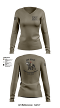 136 EVCC 31372856 Women's Long Sleeve V-neck Shirt - 15