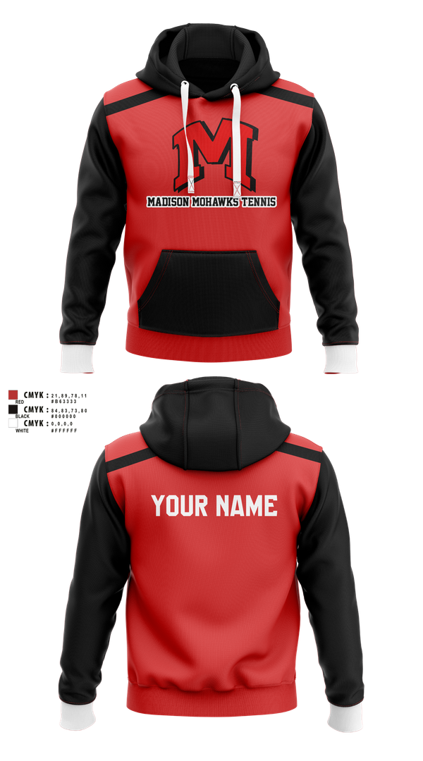 Hoodie, Madison Panthers Tennis, Tennis, Teamtime, Team time, sublimation, custom sports apparel, team uniforms, spirit wear, spiritwear, sports uniforms, custom shirts, team store, custom team store, fundraiser sports, apparel fundraiser