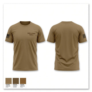 Old School Cotton Feel Shirt, 1/109th Infantry Mortars, National Guard, Teamtime, Team time, sublimation, custom sports apparel, team uniforms, spirit wear, spiritwear, sports uniforms, custom shirts, team store, custom team store, fundraiser sports, apparel fundraiser