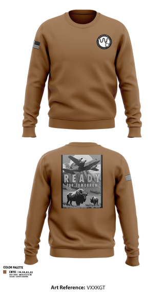 Crew Neck Sweatshirt, 153rd R&R, Air Force, Teamtime, Team time, sublimation, custom sports apparel, team uniforms, spirit wear, spiritwear, sports uniforms, custom shirts, team store, custom team store, fundraiser sports, apparel fundraiser