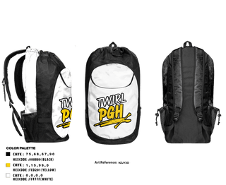 Duffle Bag, Twirl PGH, Spirit Store, Teamtime, Team time, sublimation, custom sports apparel, team uniforms, spirit wear, spiritwear, sports uniforms, custom shirts, team store, custom team store, fundraiser sports, apparel fundraiser