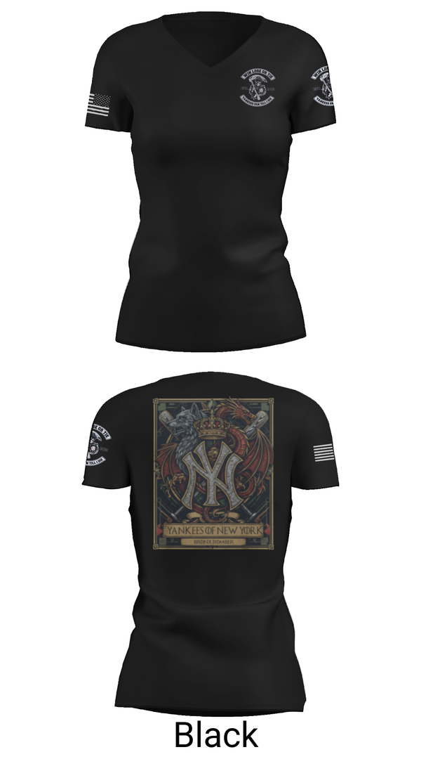 Womens Short Sleeve Vneck Shirt, New York Yankees, Baseball, Teamtime, Team time, sublimation, custom sports apparel, team uniforms, spirit wear, spiritwear, sports uniforms, custom shirts, team store, custom team store, fundraiser sports, apparel fundraiser