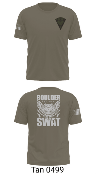 Old School Cotton Feel Shirt, Boulder county Sheriff’s Office, Police, Teamtime, Team time, sublimation, custom sports apparel, team uniforms, spirit wear, spiritwear, sports uniforms, custom shirts, team store, custom team store, fundraiser sports, apparel fundraiser