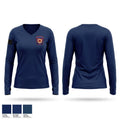 Tri-Township Fire Department Women's Long Sleeve V-neck Shirt - 1