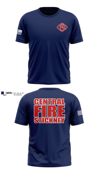Old School Cotton Feel Shirt, Central Stickney Fire, Fire Department, Teamtime, Team time, sublimation, custom sports apparel, team uniforms, spirit wear, spiritwear, sports uniforms, custom shirts, team store, custom team store, fundraiser sports, apparel fundraiser