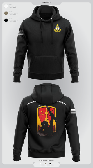 Hoodie, 31st Air Defense Artillery Brigade, Army, Teamtime, Team time, sublimation, custom sports apparel, team uniforms, spirit wear, spiritwear, sports uniforms, custom shirts, team store, custom team store, fundraiser sports, apparel fundraiser