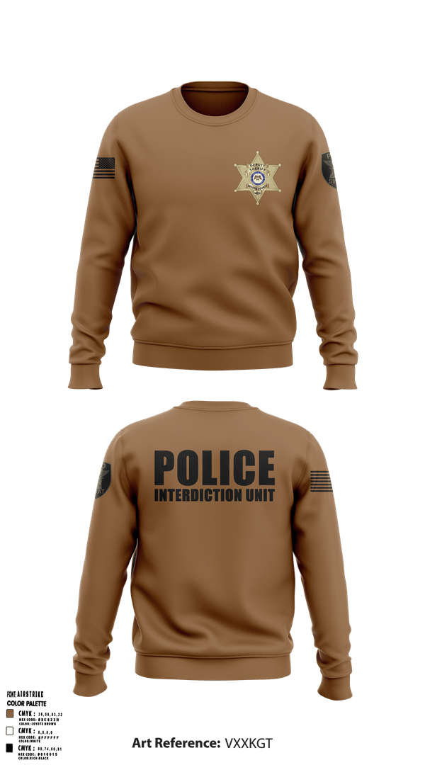 Crew Neck Sweatshirt, Panola County Sheriff’s Office, Police, Teamtime, Team time, sublimation, custom sports apparel, team uniforms, spirit wear, spiritwear, sports uniforms, custom shirts, team store, custom team store, fundraiser sports, apparel fundraiser