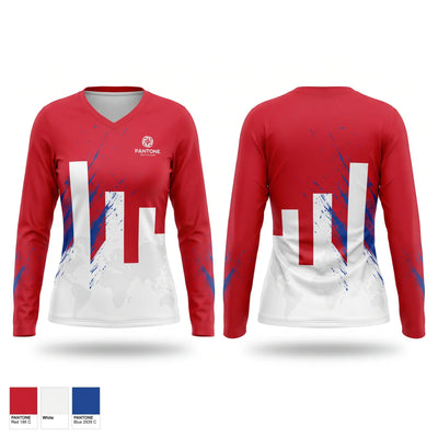 Berkmar High School Women's Long Sleeve V-neck Shirt - 1