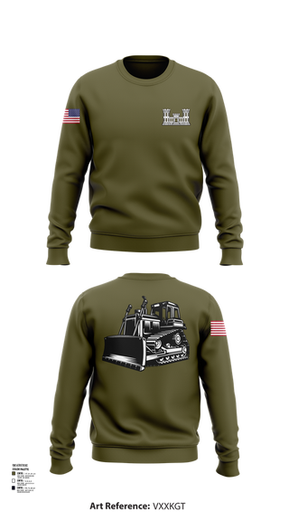 Crew Neck Sweatshirt, A co 229th Heavy, , Teamtime, Team time, sublimation, custom sports apparel, team uniforms, spirit wear, spiritwear, sports uniforms, custom shirts, team store, custom team store, fundraiser sports, apparel fundraiser