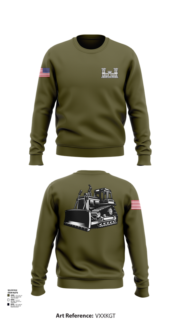 Crew Neck Sweatshirt, A co 229th Heavy, , Teamtime, Team time, sublimation, custom sports apparel, team uniforms, spirit wear, spiritwear, sports uniforms, custom shirts, team store, custom team store, fundraiser sports, apparel fundraiser