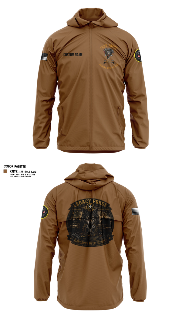 Windbreaker, Legacy 3/2 Fury Troop, Army, Teamtime, Team time, sublimation, custom sports apparel, team uniforms, spirit wear, spiritwear, sports uniforms, custom shirts, team store, custom team store, fundraiser sports, apparel fundraiser