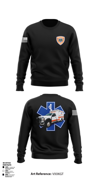 Crew Neck Sweatshirt, PAAS, EMS/EMT, Teamtime, Team time, sublimation, custom sports apparel, team uniforms, spirit wear, spiritwear, sports uniforms, custom shirts, team store, custom team store, fundraiser sports, apparel fundraiser