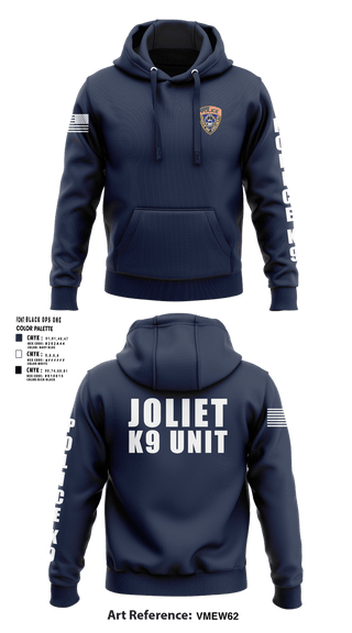 Hoodie, Joliet Police K-9 Unit, Police, Teamtime, Team time, sublimation, custom sports apparel, team uniforms, spirit wear, spiritwear, sports uniforms, custom shirts, team store, custom team store, fundraiser sports, apparel fundraiser