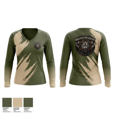 Wolves Meadery LLC Women's Long Sleeve V-neck Shirt - 1