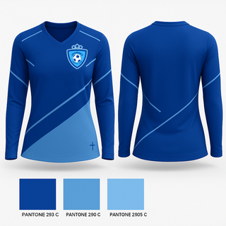 Womens Long Sleeve Vneck Shirt, Journey FC, Men's Soccer, Teamtime, Team time, sublimation, custom sports apparel, team uniforms, spirit wear, spiritwear, sports uniforms, custom shirts, team store, custom team store, fundraiser sports, apparel fundraiser