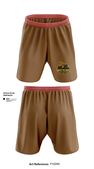 Athletic Shorts With Pockets, 252 EngineersWatkins Excavation, , Teamtime, Team time, sublimation, custom sports apparel, team uniforms, spirit wear, spiritwear, sports uniforms, custom shirts, team store, custom team store, fundraiser sports, apparel fundraiser