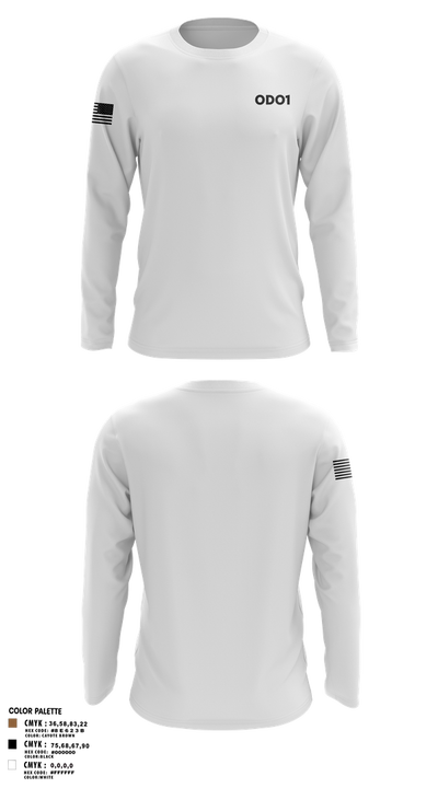 ODO1 96480640 Long Sleeve Performance Shirt 2