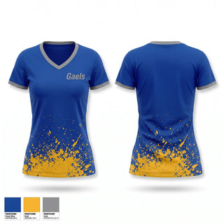 Womens Short Sleeve Vneck Shirt, Gaels, Men's Soccer, Teamtime, Team time, sublimation, custom sports apparel, team uniforms, spirit wear, spiritwear, sports uniforms, custom shirts, team store, custom team store, fundraiser sports, apparel fundraiser