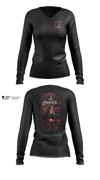Womens Long Sleeve Vneck Shirt, C.s.nine tails, E-Sports, Teamtime, Team time, sublimation, custom sports apparel, team uniforms, spirit wear, spiritwear, sports uniforms, custom shirts, team store, custom team store, fundraiser sports, apparel fundraiser