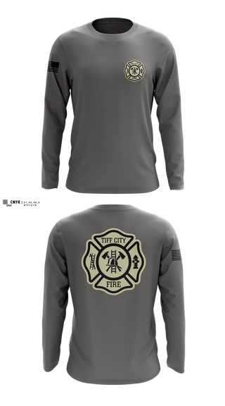 Long Sleeve Performance Shirt, tiff city, Fire Department, Teamtime, Team time, sublimation, custom sports apparel, team uniforms, spirit wear, spiritwear, sports uniforms, custom shirts, team store, custom team store, fundraiser sports, apparel fundraiser