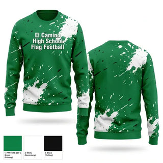 Crew Neck Sweatshirt, El Camimo High School Flag Football, , Teamtime, Team time, sublimation, custom sports apparel, team uniforms, spirit wear, spiritwear, sports uniforms, custom shirts, team store, custom team store, fundraiser sports, apparel fundraiser