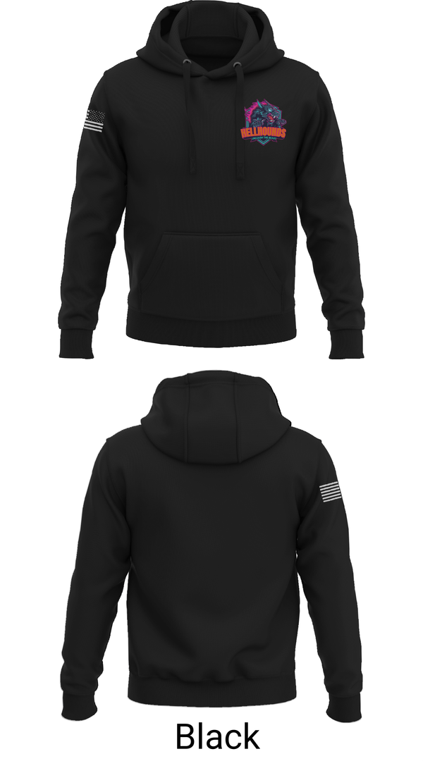 Hoodie, HELLHOUNDS, Baseball, Teamtime, Team time, sublimation, custom sports apparel, team uniforms, spirit wear, spiritwear, sports uniforms, custom shirts, team store, custom team store, fundraiser sports, apparel fundraiser