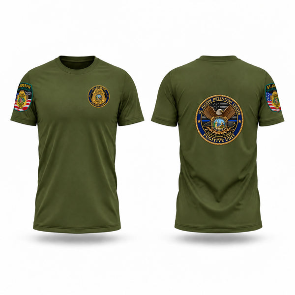 Short Sleeve Performance Shirt, ST. JOSEPH DETENTION CENTER FUGITIVE UNIT, Police, Teamtime, Team time, sublimation, custom sports apparel, team uniforms, spirit wear, spiritwear, sports uniforms, custom shirts, team store, custom team store, fundraiser sports, apparel fundraiser