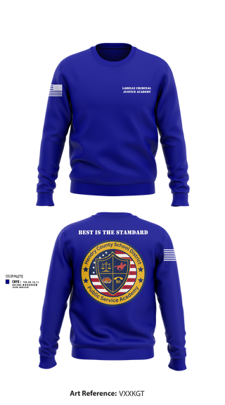 Crew Neck Sweatshirt, LaBelle Criminal Justice Academy, Police, Teamtime, Team time, sublimation, custom sports apparel, team uniforms, spirit wear, spiritwear, sports uniforms, custom shirts, team store, custom team store, fundraiser sports, apparel fundraiser