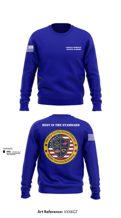 LaBelle Criminal Justice Academy 31997557 Crew Neck Sweatshirt - 102
