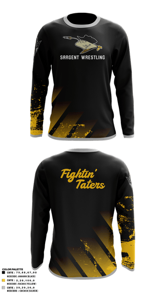 Long Sleeve Performance Shirt, Sargent Farmers, Wrestling, Teamtime, Team time, sublimation, custom sports apparel, team uniforms, spirit wear, spiritwear, sports uniforms, custom shirts, team store, custom team store, fundraiser sports, apparel fundraiser