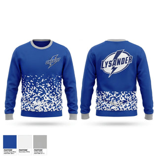 Crew Neck Sweatshirt, Lysander Lightning, Ice Hockey, Teamtime, Team time, sublimation, custom sports apparel, team uniforms, spirit wear, spiritwear, sports uniforms, custom shirts, team store, custom team store, fundraiser sports, apparel fundraiser
