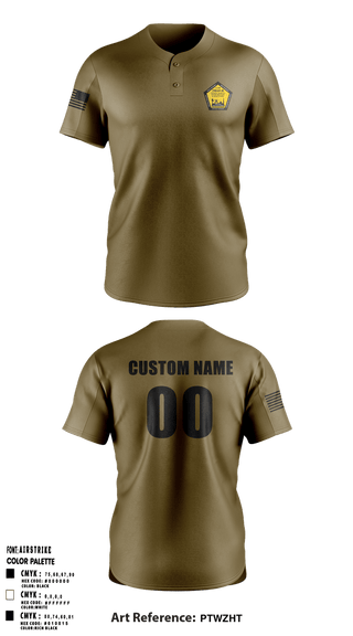 Two Button Baseball Jersey, AR-MEDCOM, Army, Teamtime, Team time, sublimation, custom sports apparel, team uniforms, spirit wear, spiritwear, sports uniforms, custom shirts, team store, custom team store, fundraiser sports, apparel fundraiser