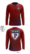University of Pennsylvania Wrestling Quakers 74407177 Long Sleeve Performance Shirt 1