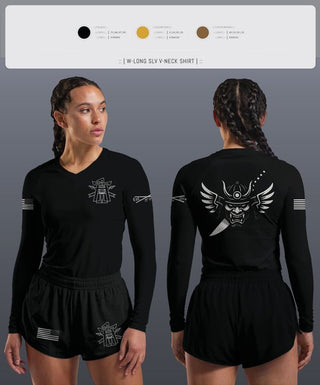 Womens Long Sleeve Vneck Shirt, FSC 1-1 SFG(A), , Teamtime, Team time, sublimation, custom sports apparel, team uniforms, spirit wear, spiritwear, sports uniforms, custom shirts, team store, custom team store, fundraiser sports, apparel fundraiser