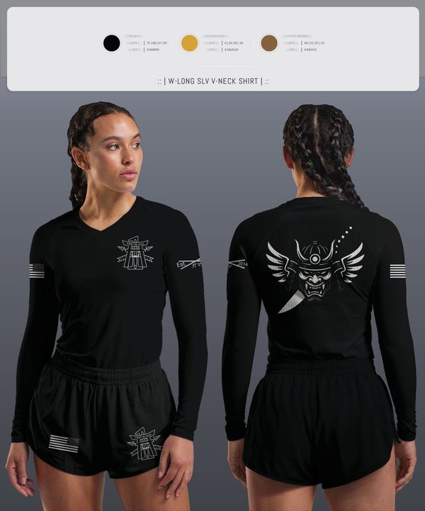 Womens Long Sleeve Vneck Shirt, FSC 1-1 SFG(A), , Teamtime, Team time, sublimation, custom sports apparel, team uniforms, spirit wear, spiritwear, sports uniforms, custom shirts, team store, custom team store, fundraiser sports, apparel fundraiser