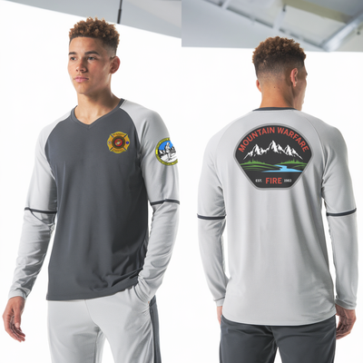 Marine Corps Mountain Warfare Training Center Fire Department 41101347 Long Sleeve Performance Shirt 4