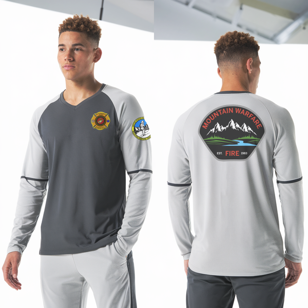 Long Sleeve Performance Shirt, Marine Corps Mountain Warfare Training Center Fire Department, , Teamtime, Team time, sublimation, custom sports apparel, team uniforms, spirit wear, spiritwear, sports uniforms, custom shirts, team store, custom team store, fundraiser sports, apparel fundraiser